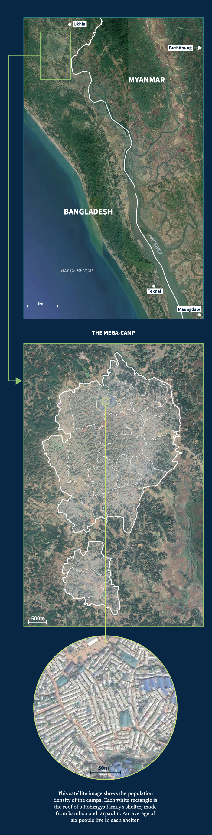 Maps of the survey area: Kutupalong mega-camp, Cox’s Bazar District